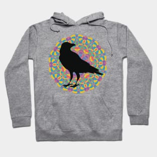 stained glass window raven Hoodie